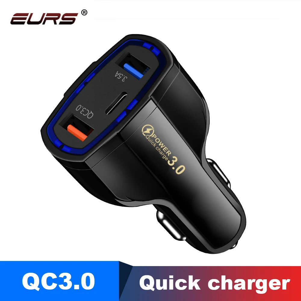 EURS USB TYPE-C Car Charger QC 3.0 Universal Dual Fast Charge Adapter For iphone 13 12 Xiaomi Samsung Huawei Phone 5V9V12V
EURS USB TYPE-C Car Charger QC 3.0 Universal Dual Fast Charge Adapter For iphone 13 12 Xiaomi Samsung Huawei Phone 5V9V12V