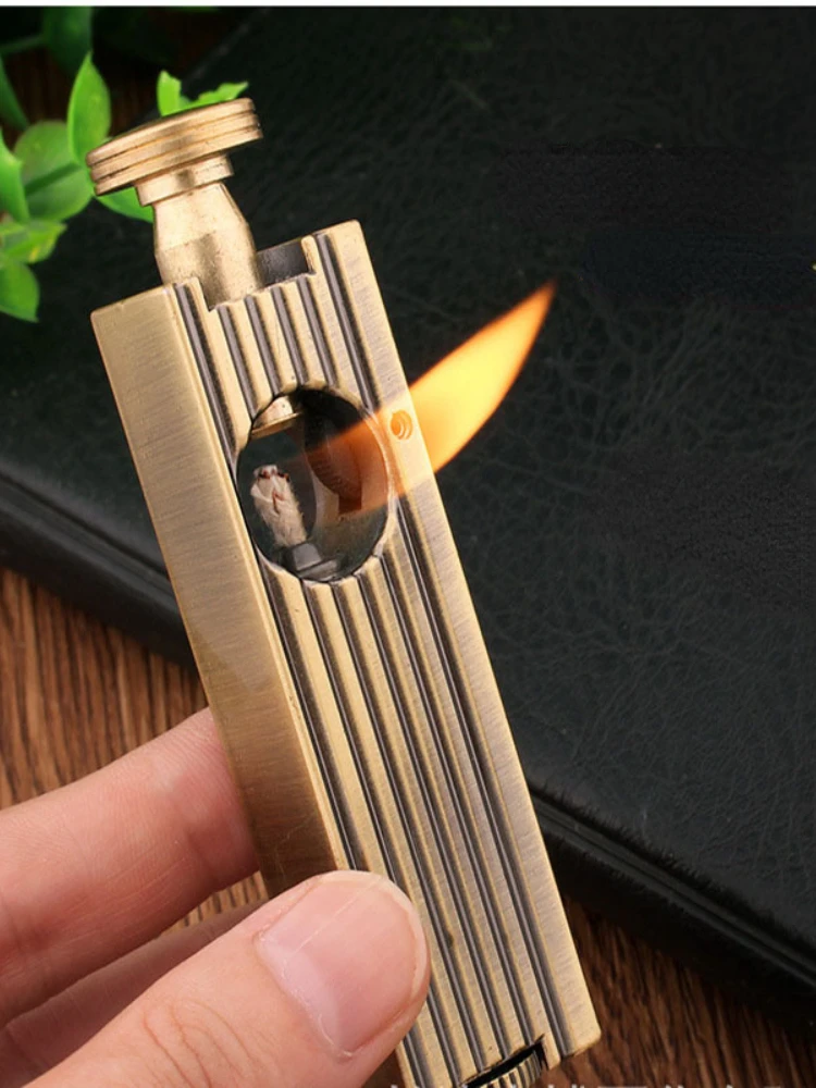 New creative metal lighter retro kerosene cigarette lighter open flame lighter open gift
New creative metal lighter retro kerosene cigarette lighter open flame lighter open gift