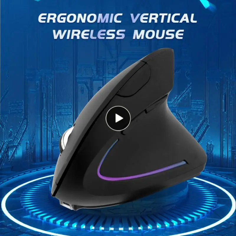 

Vertical Mouse Charging Creative Upright Mouse Right Hand Usb Mice Mouse For Pc Laptop Office Home Gaming 1600dpi 2.4g Ergonomic