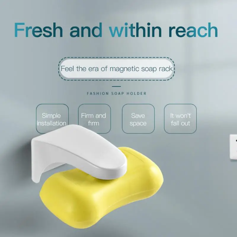 Wall Mounted Soap Holder Wall Attachment Magnetic Soap Rack Self-adhesive Hanging Storage Rack Bathroom Kitchen Organizer
Wall Mounted Soap Holder Wall Attachment Magnetic Soap Rack Self-adhesive Hanging Storage Rack Bathroom Kitchen Organizer