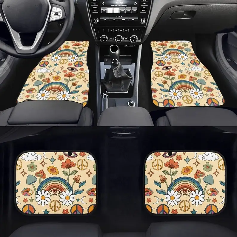Peace & Love Car Floor Mats, Hippie Car Mat, Car Accessories For Women, Retro Car Accessories, Interior Car Decor, Cottagecore
Peace & Love Car Floor Mats, Hippie Car Mat, Car Accessories For Women, Retro Car Accessories, Interior Car Decor, Cottagecore