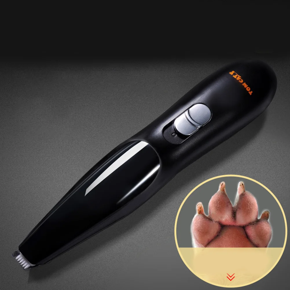 

Clippers Hair Clipper Rechargeable Cat Trimmer Hamster Grooming For Paw Eyes Ears Rump ( Black )