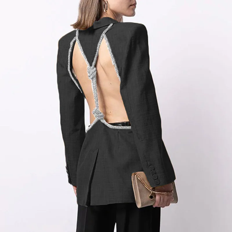 2023 Hollow Out Solid Blazer For Women Notched Long Sleeve Casual Korean Blazers Female Coat Blazers for Elegant Clothing
2023 Hollow Out Solid Blazer For Women Notched Long Sleeve Casual Korean Blazers Female Coat Blazers for Elegant Clothing
