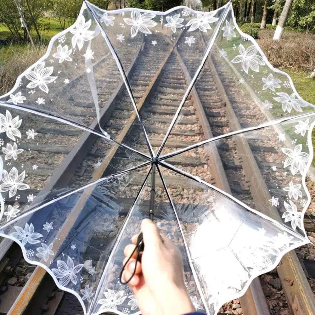 NEW New Transparent Folding Women's Umbrella Fashionable And Luxurious Umbrella Waterproof Creative Umbrella Black Like Summ
NEW New Transparent Folding Women's Umbrella Fashionable And Luxurious Umbrella Waterproof Creative Umbrella Black Like Summ