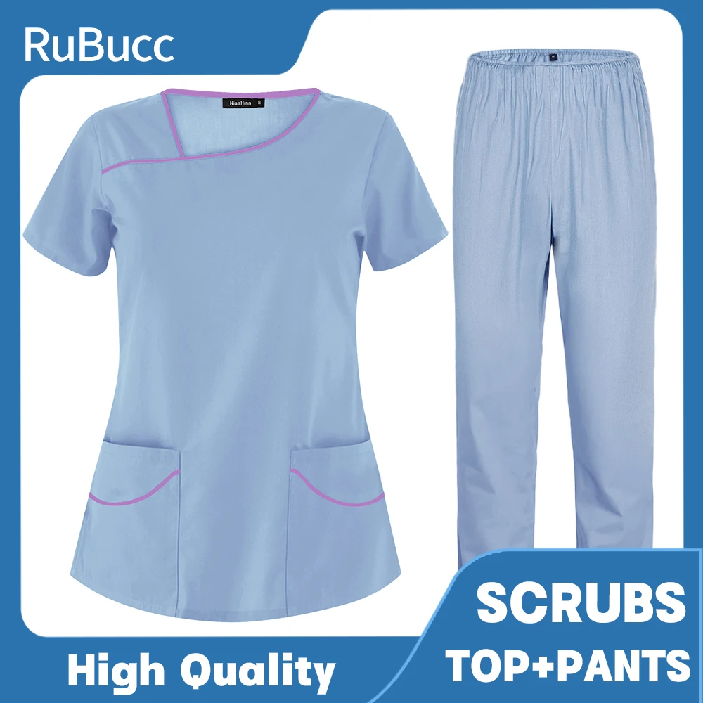 Working Uniform Blouse Scrubs Workwear Nursing Women Scrubs Pants Elastic Hot Sales Nurse Uniform Women Short Sleeve Neck Tops
Working Uniform Blouse Scrubs Workwear Nursing Women Scrubs Pants Elastic Hot Sales Nurse Uniform Women Short Sleeve Neck Tops