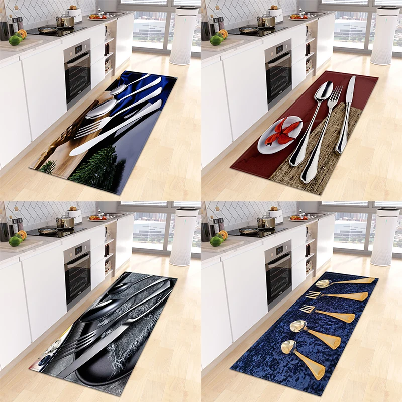 Tableware Printed Kitchen Rug Non-Slip Entrance Door Mat Living Room Floor Decor Rug Home Decor Rug
Tableware Printed Kitchen Rug Non-Slip Entrance Door Mat Living Room Floor Decor Rug Home Decor Rug