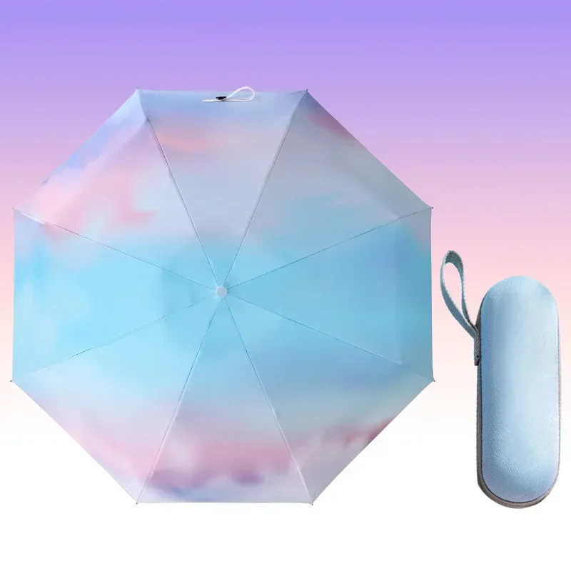 Colorful Gradient Mini Umbrella 8 Ribs Luxury Women Umbrellas Anti UV Parasol 5-Folding Fashion Sunscreen Small Manual Umbrella
Colorful Gradient Mini Umbrella 8 Ribs Luxury Women Umbrellas Anti UV Parasol 5-Folding Fashion Sunscreen Small Manual Umbrella