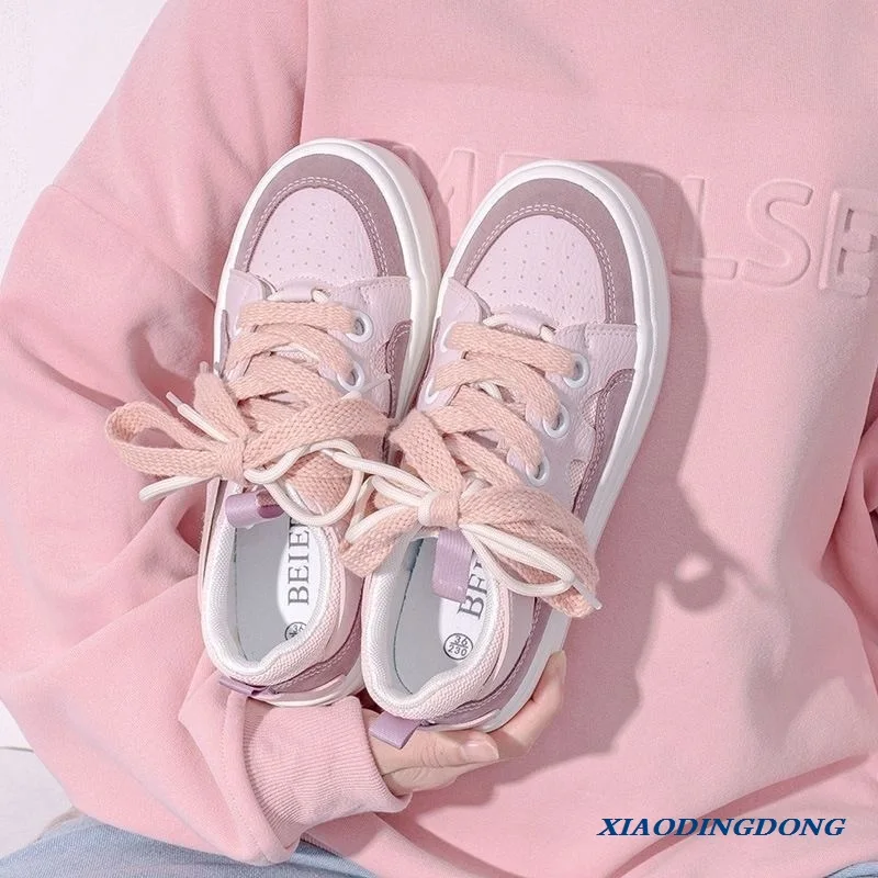 New Pink Kawaii Lolita Women's Sneakers Flat Platform Spring White Korean Casual Sports Vulcanize Canvas Shoes
New Pink Kawaii Lolita Women's Sneakers Flat Platform Spring White Korean Casual Sports Vulcanize Canvas Shoes