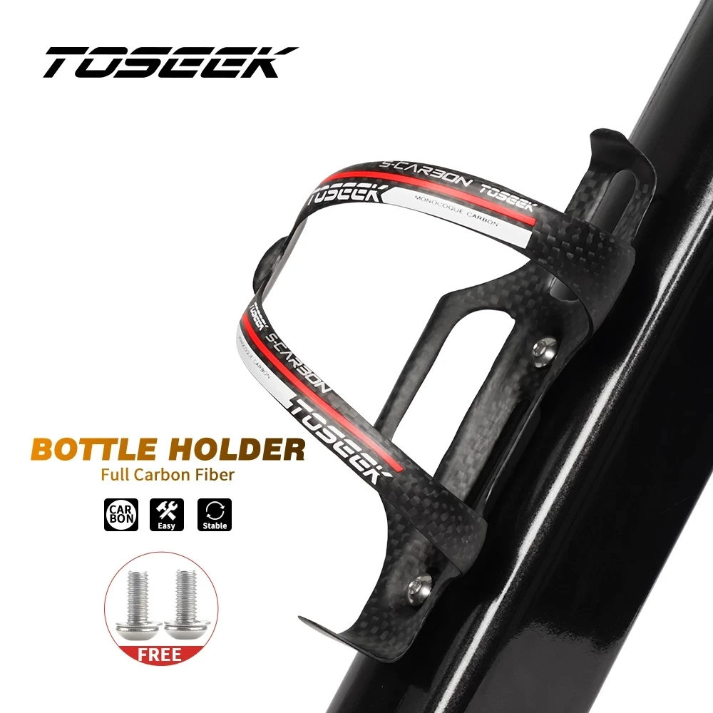 TOSEEK Ultra Light 18g Full Carbon Fibre Water Bottle Cages Bike Carbon Bottle Holder Cages For Road Mountain Bicycle
TOSEEK Ultra Light 18g Full Carbon Fibre Water Bottle Cages Bike Carbon Bottle Holder Cages For Road Mountain Bicycle