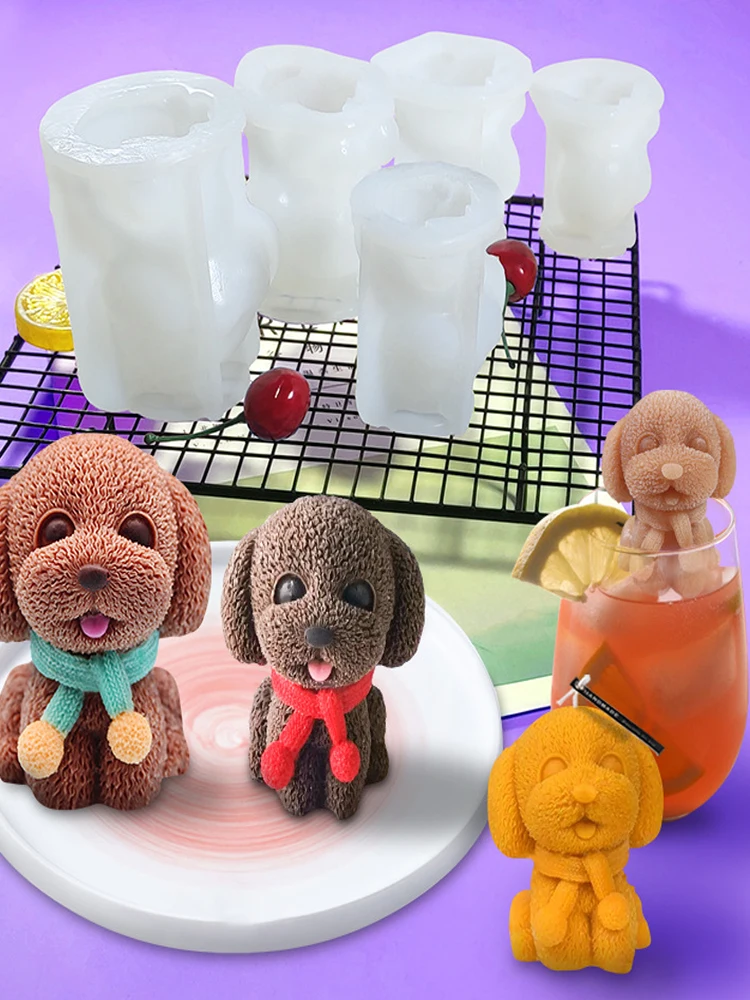 3D Silicone Mold Non-Stick Kitchen Accessories Dog Mould Tray Aroma Candle Mold Cake Dessert Ice Cube Maker DIY Baking Tools
3D Silicone Mold Non-Stick Kitchen Accessories Dog Mould Tray Aroma Candle Mold Cake Dessert Ice Cube Maker DIY Baking Tools