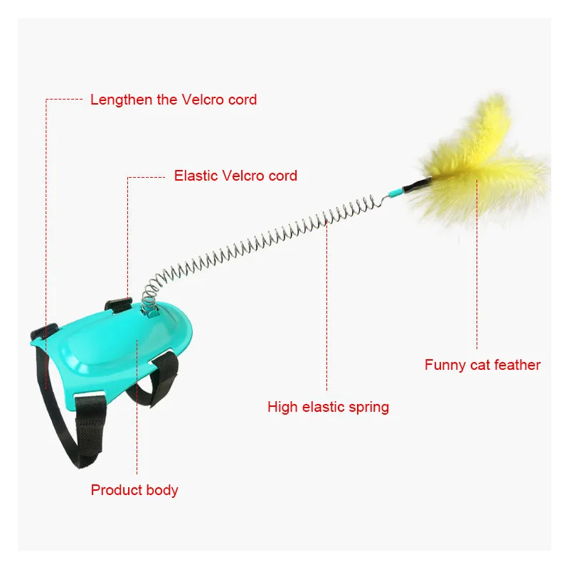 Cat Interactive Feather Toys Little Feet Toys Pet Cat Spring Teaser Stick Wand Plastic Colorful Cat Teaser Catcher Toy Supplies
Cat Interactive Feather Toys Little Feet Toys Pet Cat Spring Teaser Stick Wand Plastic Colorful Cat Teaser Catcher Toy Supplies