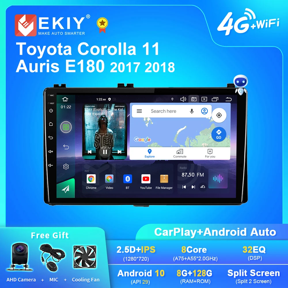 EKIY Q7 Android 10 Autoradio For Toyota Corolla 11 Auris E180 2017 2018 Car Radio Navi GPS Multimedia Stereo Carplay No 2Din DVD
EKIY Q7 Android 10 Autoradio For Toyota Corolla 11 Auris E180 2017 2018 Car Radio Navi GPS Multimedia Stereo Carplay No 2Din DVD