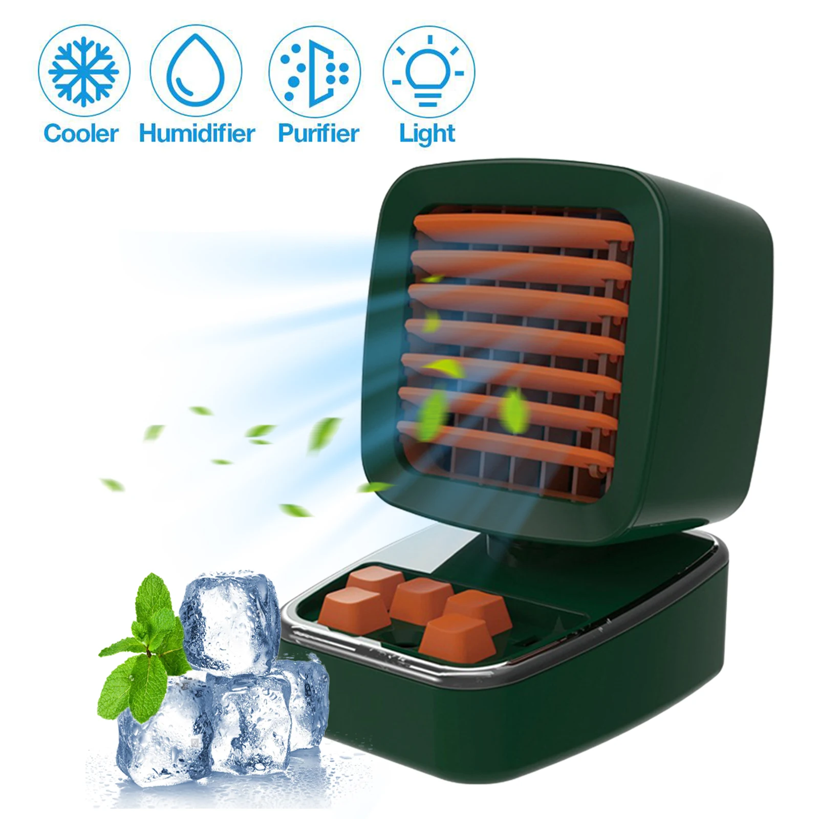 Mini Portable Air Conditioner 3 Wind Speeds LED Night Light Desktop Water Cooled Cooling Fan Air Cooler for Home Office Bedroom
Mini Portable Air Conditioner 3 Wind Speeds LED Night Light Desktop Water Cooled Cooling Fan Air Cooler for Home Office Bedroom