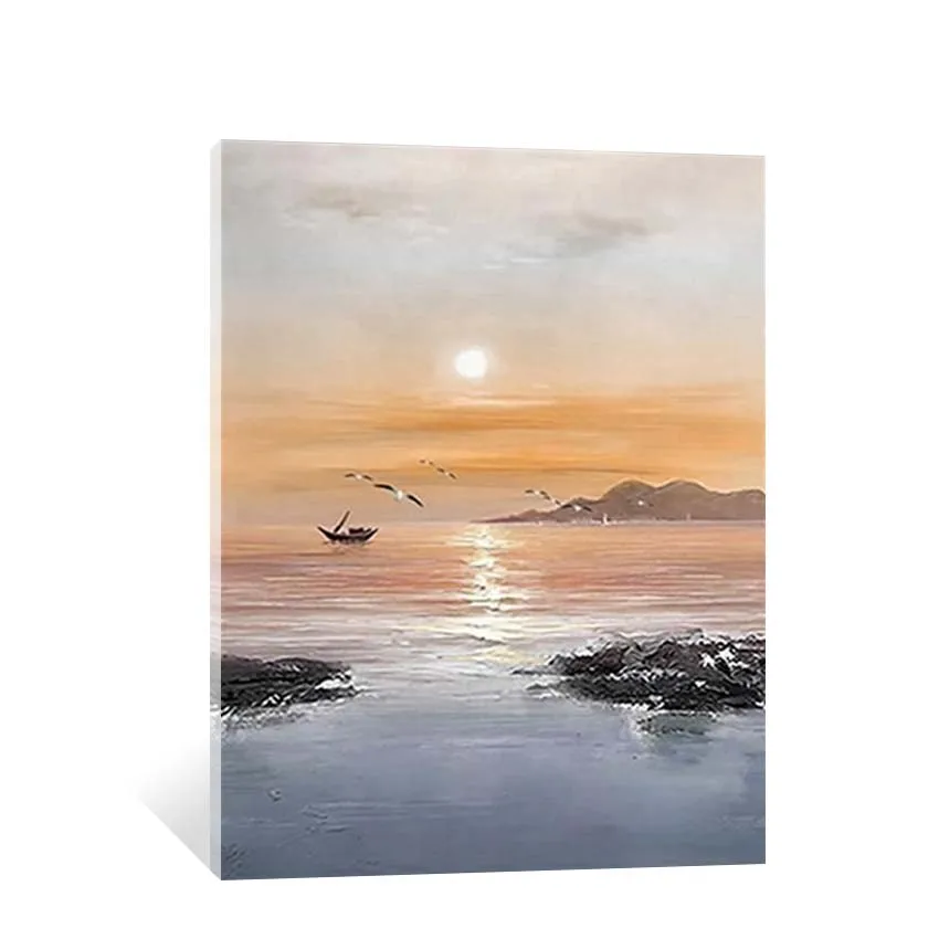 Sunrise Landscape Picture Wall Art Paintings For The Interior Decor Handmade Canvas Oil Painting Poster For Living Room Bedroom
Sunrise Landscape Picture Wall Art Paintings For The Interior Decor Handmade Canvas Oil Painting Poster For Living Room Bedroom