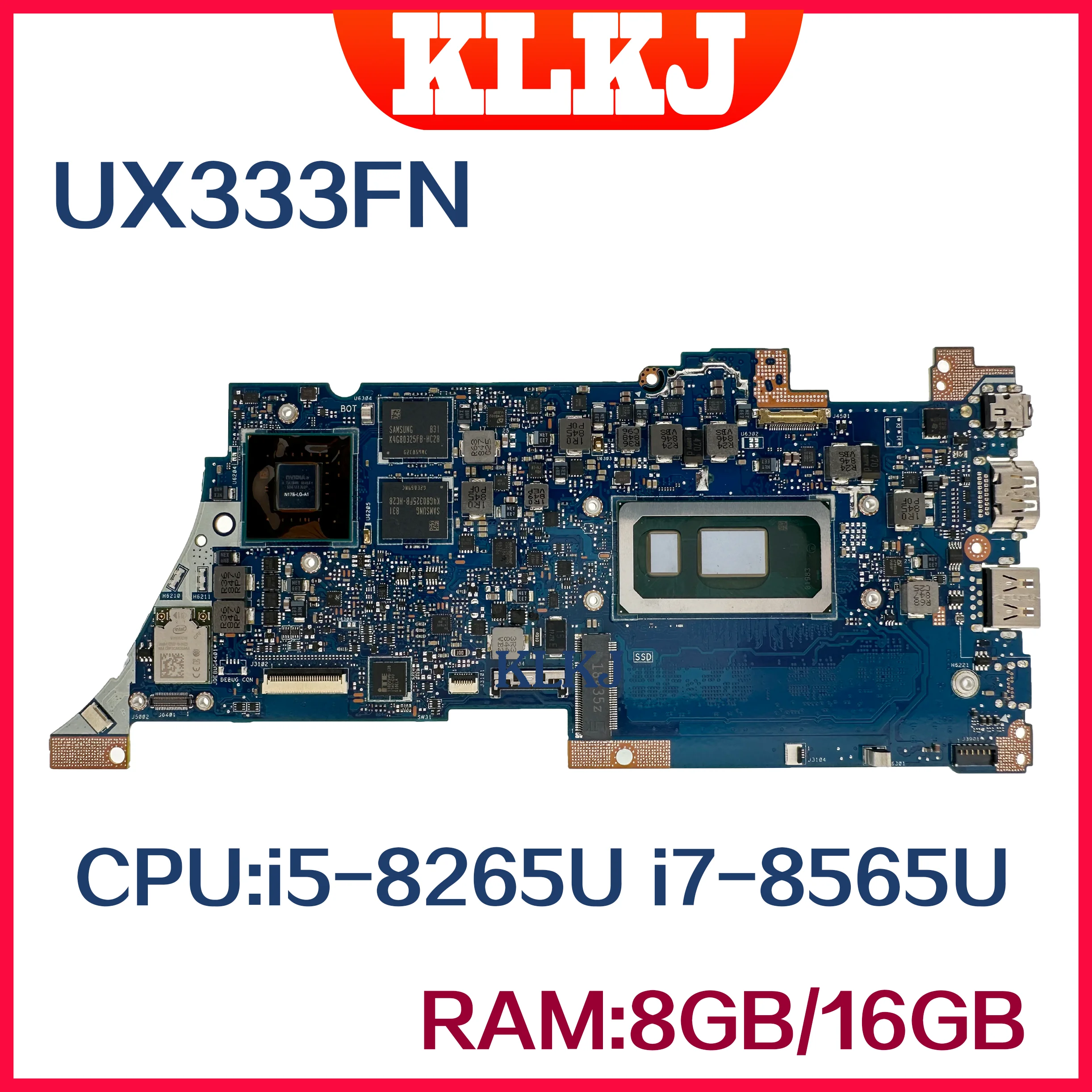 Dinzi UX333FN UX333FA Motherboard For ASUS Zenbook 13 UX333 UX333F U3300F Mainboard I3 I5 I7 8th Gen 8GB/16GB-RAM 100% Tested ok 
Dinzi UX333FN UX333FA Motherboard For ASUS Zenbook 13 UX333 UX333F U3300F Mainboard I3 I5 I7 8th Gen 8GB/16GB-RAM 100% Tested ok