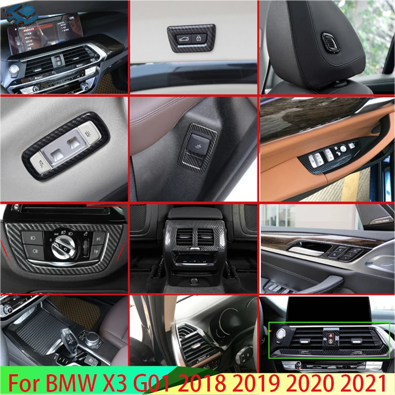 For BMW X3 G01 2018 2019 2020 2021 Car Accessories Carbon fiber style Inside Interior Cover Trim Full Set 28 Pcs
For BMW X3 G01 2018 2019 2020 2021 Car Accessories Carbon fiber style Inside Interior Cover Trim Full Set 28 Pcs