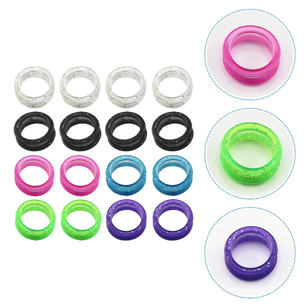 16 Pcs Scissors Silicone Ring Beauty Finger Protective Optional Non-skid Silica Gel Colored Hairdressing
16 Pcs Scissors Silicone Ring Beauty Finger Protective Optional Non-skid Silica Gel Colored Hairdressing