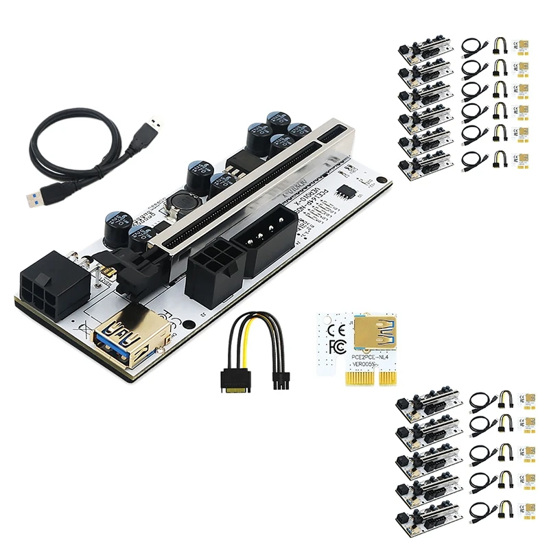 Новая версия 010-X PCIE Riser 1X до 16X USB3.0 60 мм SATA3.0 графическое расширение со светодиодный Ной вспышкой для графического процессора, майнинга BTC
Новая версия 010-X PCIE Riser 1X до 16X USB3.0 60 мм SATA3.0 графическое расширение со светодиодный Ной вспышкой для графического процессора, майнинга BTC