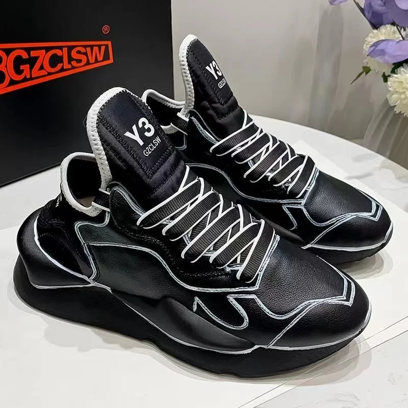 Leather men's and women's leather shoes Personalized Black leather shoes KGDB Y3 shoes Running sneakers Couple shoes
Leather men's and women's leather shoes Personalized Black leather shoes KGDB Y3 shoes Running sneakers Couple shoes
