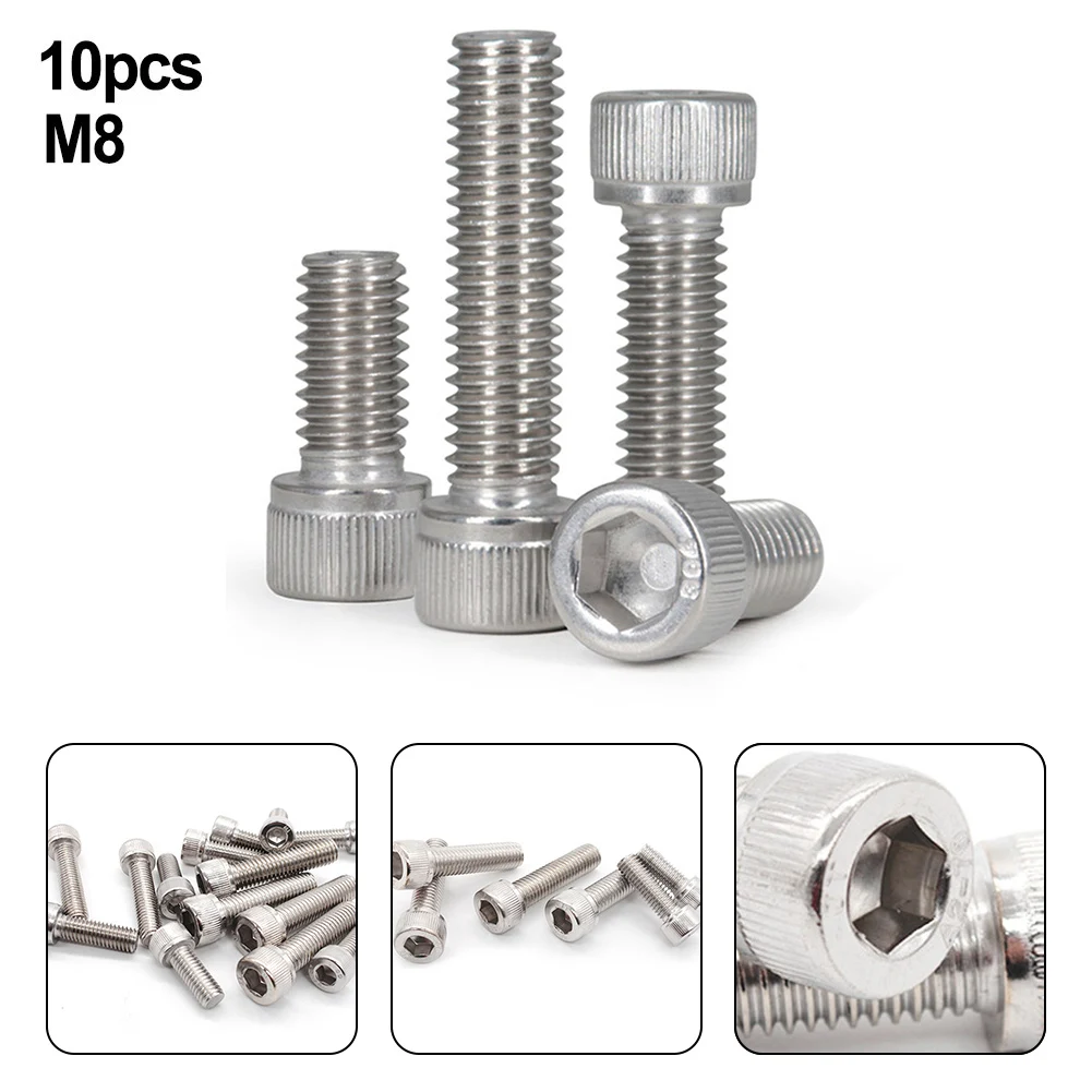 Hex Socket Head Cap Screw Nut Metric Thread Machine Bolt Assortment Kit 304 Stainless Steel Cylinder Screws M8 Hexagon Socket
Hex Socket Head Cap Screw Nut Metric Thread Machine Bolt Assortment Kit 304 Stainless Steel Cylinder Screws M8 Hexagon Socket