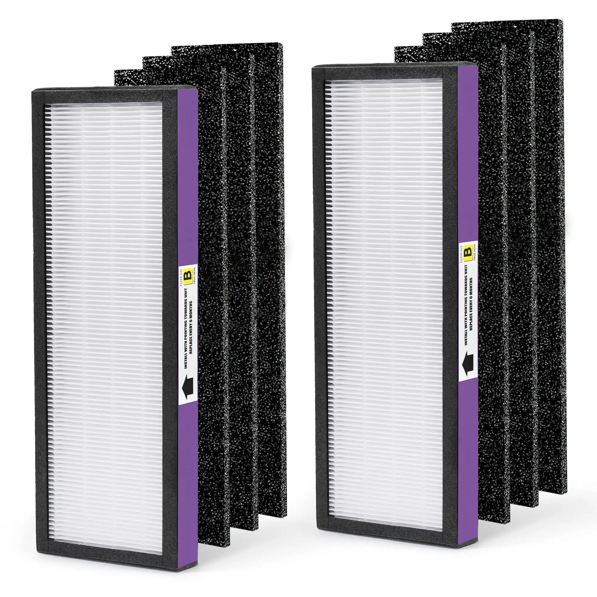 FLT4850PT Filter Compatible with Germ Guardian Filter B Models AC4850PT AC4300WPT AC4900 Air Purifier, 2 HEPA and 6 Pre-Filter
FLT4850PT Filter Compatible with Germ Guardian Filter B Models AC4850PT AC4300WPT AC4900 Air Purifier, 2 HEPA and 6 Pre-Filter