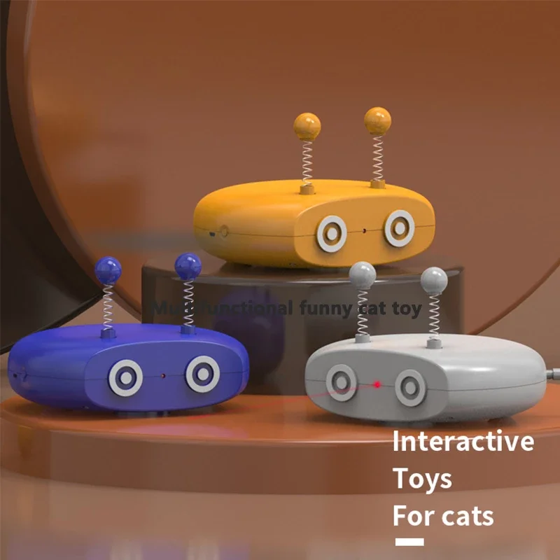 Electric Robot Cat Interactive Cat Toy Turntable Automatic Feather Teasing Stick Laser USB Charging Funny Cat Toys Pet Supplies
Electric Robot Cat Interactive Cat Toy Turntable Automatic Feather Teasing Stick Laser USB Charging Funny Cat Toys Pet Supplies