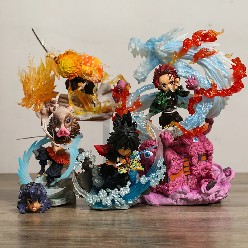 Demon Slayer Kamado Tanjirou Agatsuma Zenitsu Hashibira Inosuke Tomioka Giyuu Fighting Ver Hot Figure Doll Collection Gift
Demon Slayer Kamado Tanjirou Agatsuma Zenitsu Hashibira Inosuke Tomioka Giyuu Fighting Ver Hot Figure Doll Collection Gift