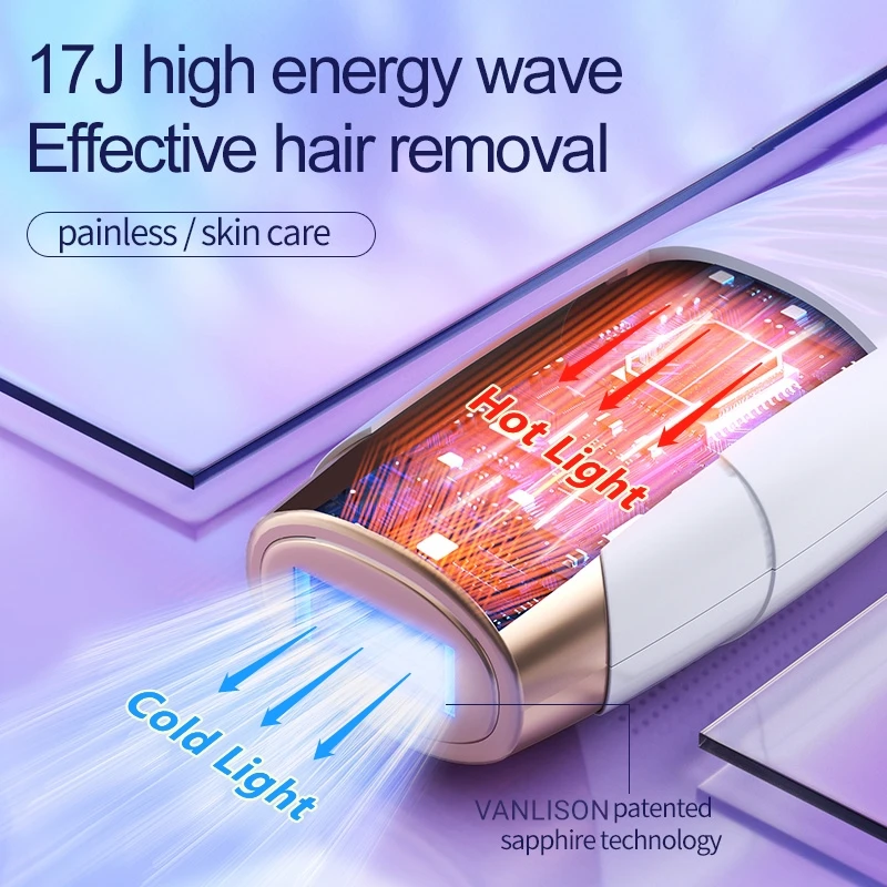 VANLISON Sapphire Painless Permanent Epilator Best Laser Hair Removal Home Devices Full Body Available
VANLISON Sapphire Painless Permanent Epilator Best Laser Hair Removal Home Devices Full Body Available