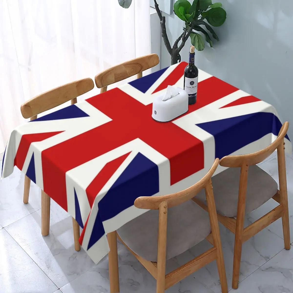 Rectangular Waterproof Oil-Proof United Kingdom Flag Tablecloth Backed Elastic Edge Table Covers British UK Jack Table Cloth 
Rectangular Waterproof Oil-Proof United Kingdom Flag Tablecloth Backed Elastic Edge Table Covers British UK Jack Table Cloth