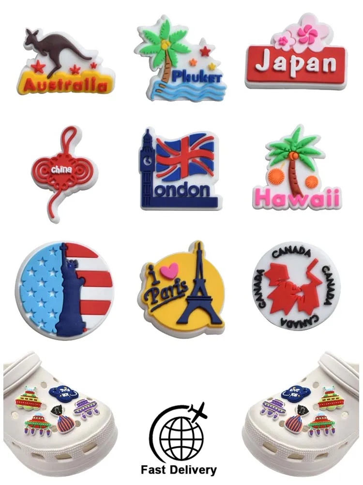 1Pcs PVC National for Croc Charm Shoes Accessories Badge Women Clogs Buckle Kids Pins Decoration Jeans X-mas Gift Dropshipping
1Pcs PVC National for Croc Charm Shoes Accessories Badge Women Clogs Buckle Kids Pins Decoration Jeans X-mas Gift Dropshipping
