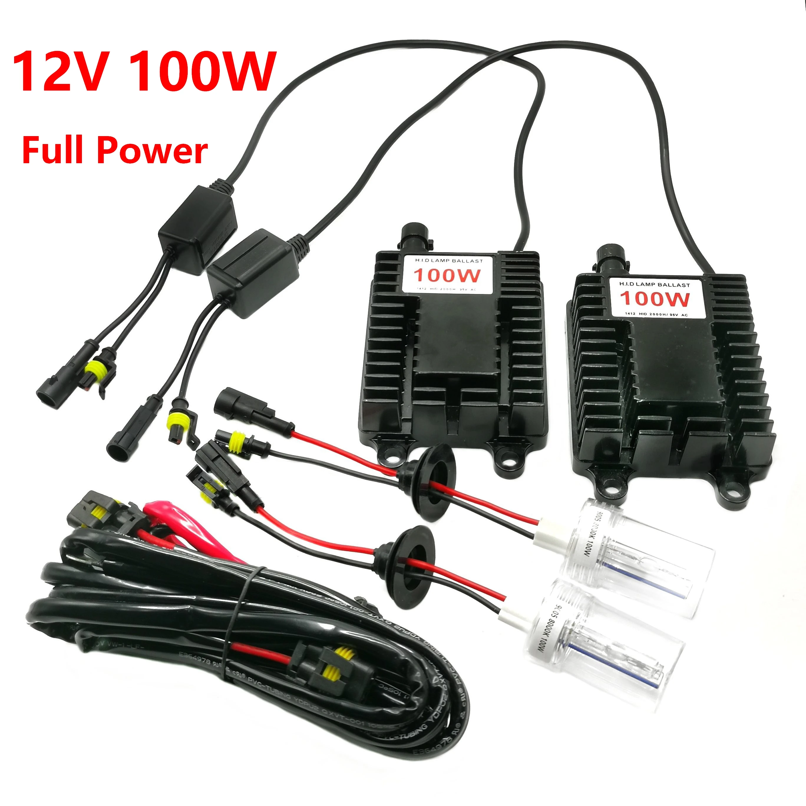 

12V 100W Xenon Kits H1 H3 H4 H7 H11 H13 9005 9006 9007 880 D2S Ceramic 8500LM 4300K 6000K 8000K Heavy Duty Cars HID Headlights