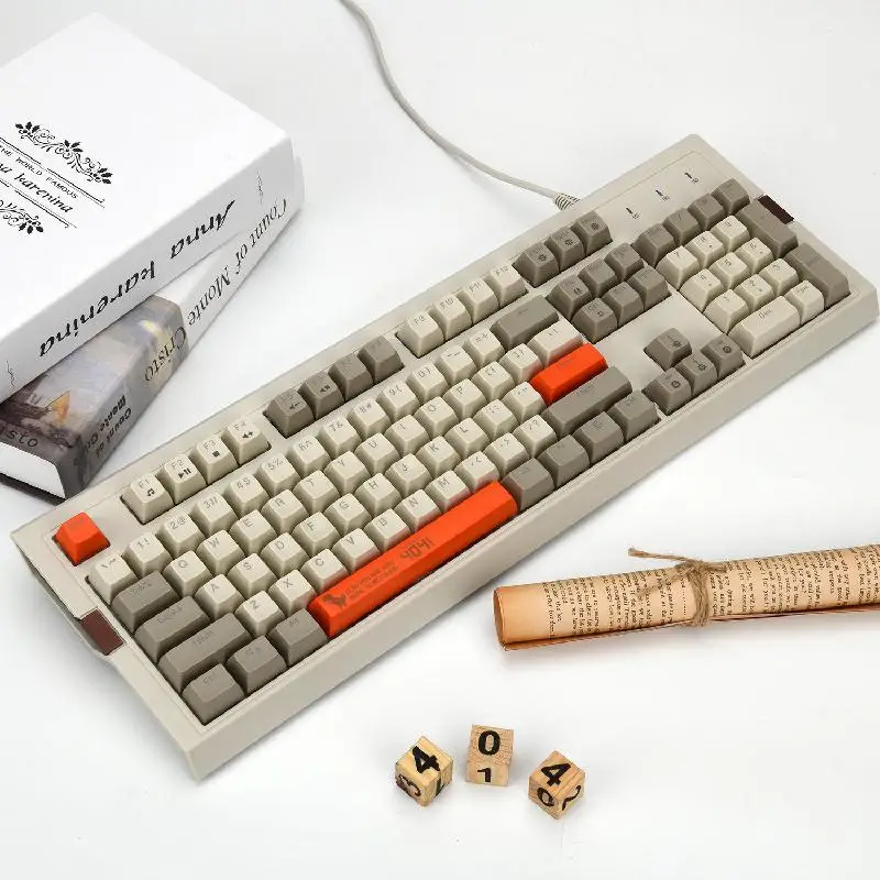 Retro Mechanical Gaming Wired Keyboard Two-color Sa Ball Keycap Pbt Keyboard Rgb Backlight Effect Ergonomic Computer Accessories
Retro Mechanical Gaming Wired Keyboard Two-color Sa Ball Keycap Pbt Keyboard Rgb Backlight Effect Ergonomic Computer Accessories