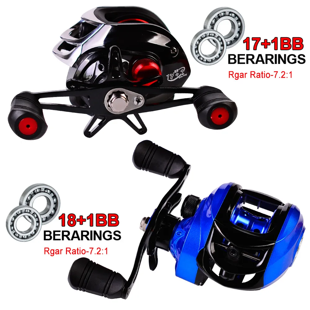 PROBEROS Baitcasting Fishing Reels 17+1BB 18+1BB 7.1:1/7.2:1 Max Drag 10KG Power Fishing Reel Reel Durable Carp Fishin
PROBEROS Baitcasting Fishing Reels 17+1BB 18+1BB 7.1:1/7.2:1 Max Drag 10KG Power Fishing Reel Reel Durable Carp Fishin
