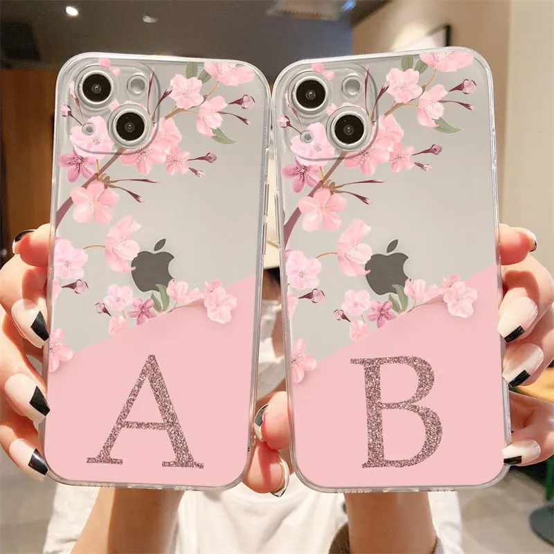 Flower Letter Pink Fashion Initial Clear Case For Apple iPhone 14 11 13 12 Pro 7 8 Plus XR X XS Max 6 6S 13Pro Phone Cover
Flower Letter Pink Fashion Initial Clear Case For Apple iPhone 14 11 13 12 Pro 7 8 Plus XR X XS Max 6 6S 13Pro Phone Cover