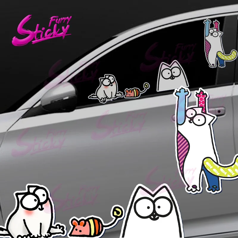 Furry Sticky Simon The Funny Cat Anime Car Sticker Decal Mini Cooper Car Accessories Bumper Helmet Trunk Mazda Stickers
Furry Sticky Simon The Funny Cat Anime Car Sticker Decal Mini Cooper Car Accessories Bumper Helmet Trunk Mazda Stickers