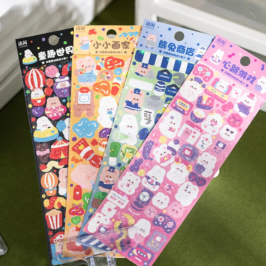 8 Styles 2pcs/bag Kawaii Animal Hand Painted Stickers Cartoon Cute Kpop Idol Card Decorative Stickers Korean Stationery
8 Styles 2pcs/bag Kawaii Animal Hand Painted Stickers Cartoon Cute Kpop Idol Card Decorative Stickers Korean Stationery