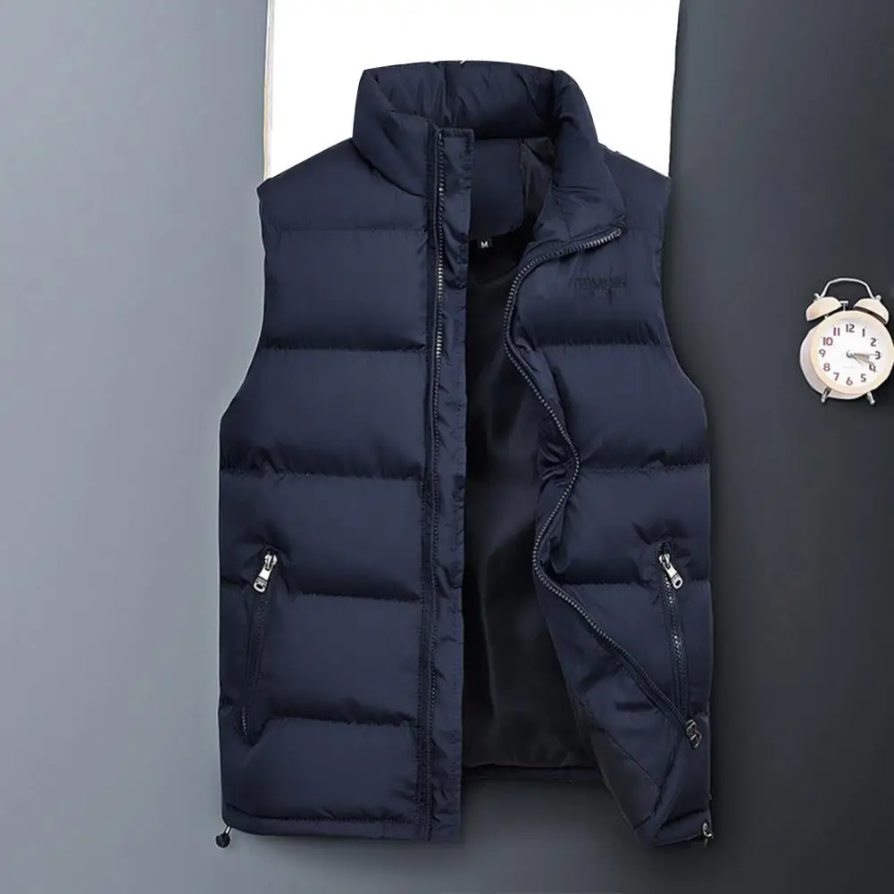 Men Vest Jacket Cotton Padded Men New Autumn Warm Sleeveless Jackets Stand Collar Windproof Autumn Winter Plus Size Veste Homme
Men Vest Jacket Cotton Padded Men New Autumn Warm Sleeveless Jackets Stand Collar Windproof Autumn Winter Plus Size Veste Homme