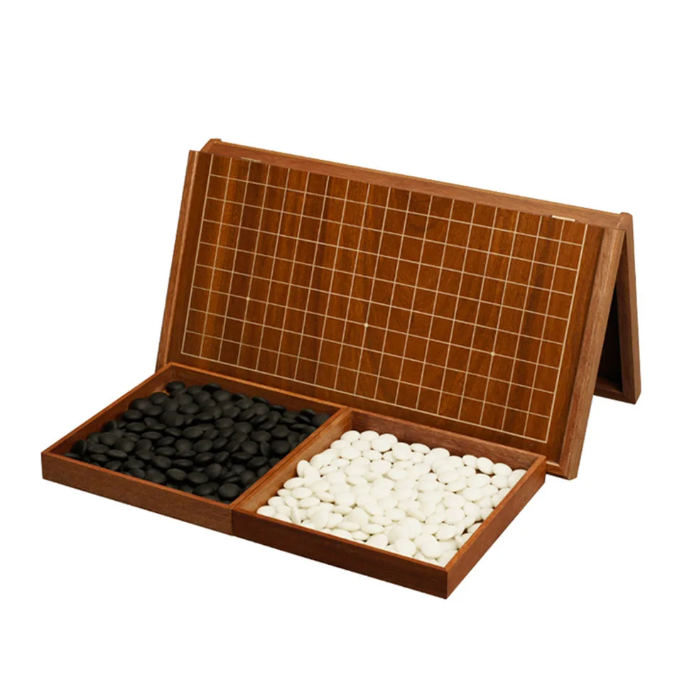 Weiqi Chess Set Go Game 19 Road 361 Pcs/Set Chessman Diameter 2.2cm Wood Foldable Chessboard and Jar Chinese Old Game of Go
Weiqi Chess Set Go Game 19 Road 361 Pcs/Set Chessman Diameter 2.2cm Wood Foldable Chessboard and Jar Chinese Old Game of Go
