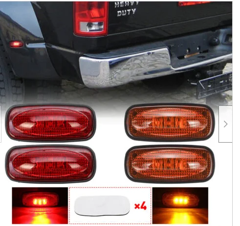 4Pcs 12V 24V LED Truck Lights Led Marker Light Car Truck Side Trailer Lights Truck Accessories
4Pcs 12V 24V LED Truck Lights Led Marker Light Car Truck Side Trailer Lights Truck Accessories
