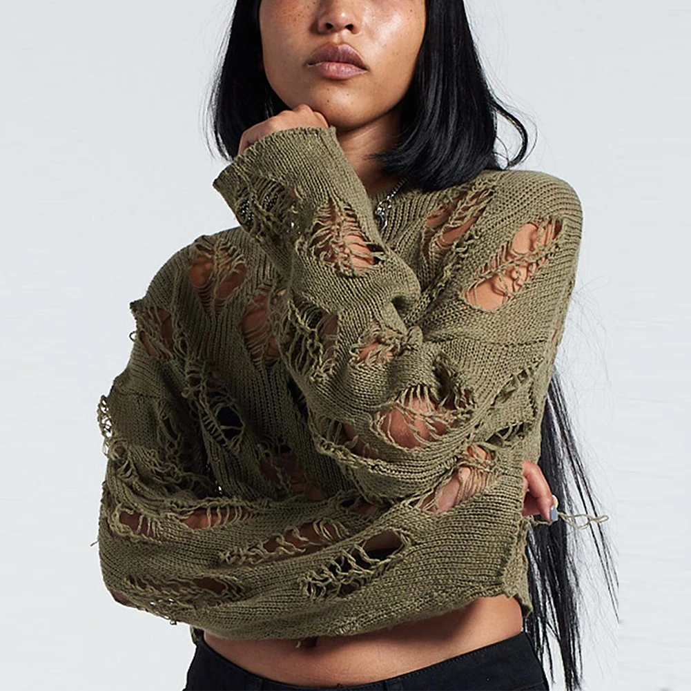 Pullover Women Daily Hollow Out Y2k Knit Knitted Sweater Leisure Long Sleeve Oversized Punk See-through Sexy Pullover tops
Pullover Women Daily Hollow Out Y2k Knit Knitted Sweater Leisure Long Sleeve Oversized Punk See-through Sexy Pullover tops