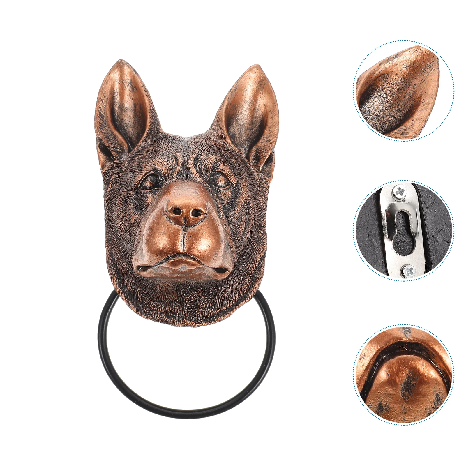 Door Knocker Frontring Knob Dog Head Knockdoorknocker Resin Decorative Handle Wall Decor
Door Knocker Frontring Knob Dog Head Knockdoorknocker Resin Decorative Handle Wall Decor