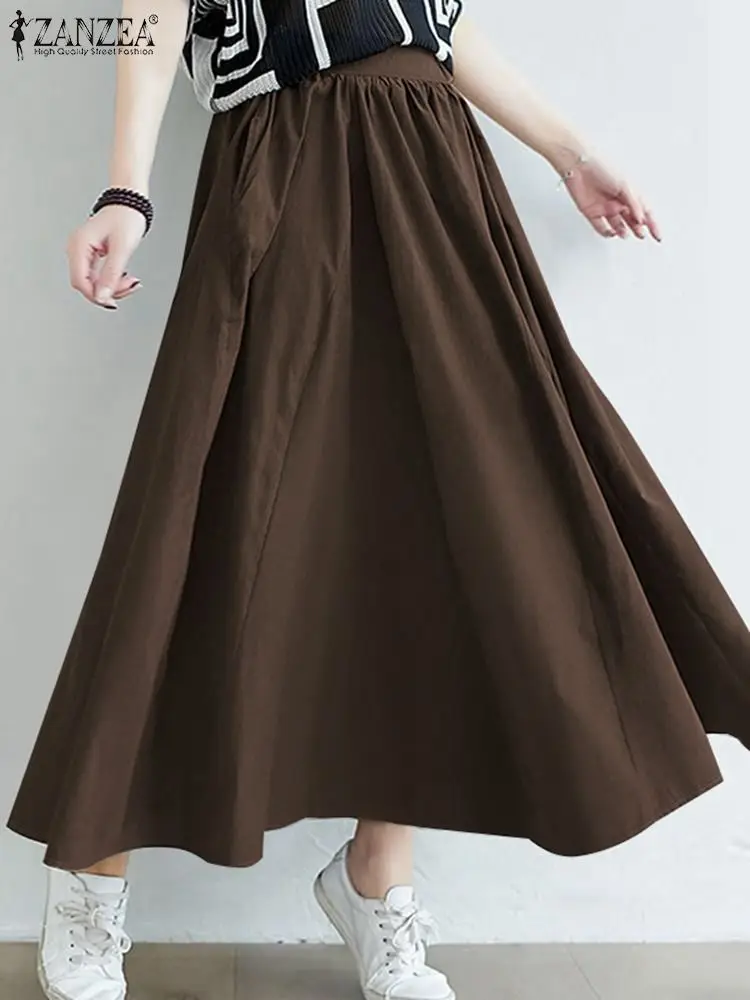 2022 ZANZEA Women Pleated Sundress Stylish Autumn Maxi Dress Casual High Waist Maxi Vestidos Feamle Solid Robe Femme Oversized
2022 ZANZEA Women Pleated Sundress Stylish Autumn Maxi Dress Casual High Waist Maxi Vestidos Feamle Solid Robe Femme Oversized
