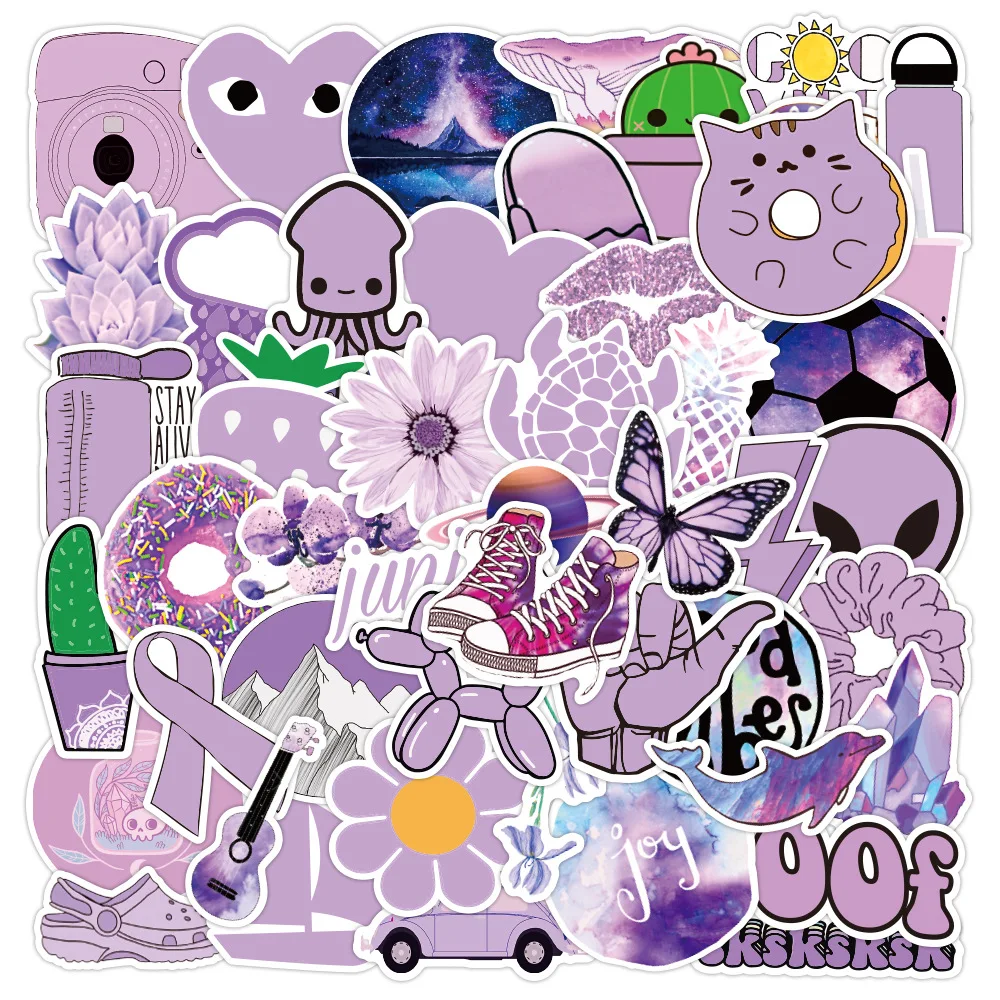 10/50/100 Pieces Purple Small Fresh Cartoon Cute Stickers Luggage Notebook Skateboard Water Cup Personality Graffiti Stickers
10/50/100 Pieces Purple Small Fresh Cartoon Cute Stickers Luggage Notebook Skateboard Water Cup Personality Graffiti Stickers