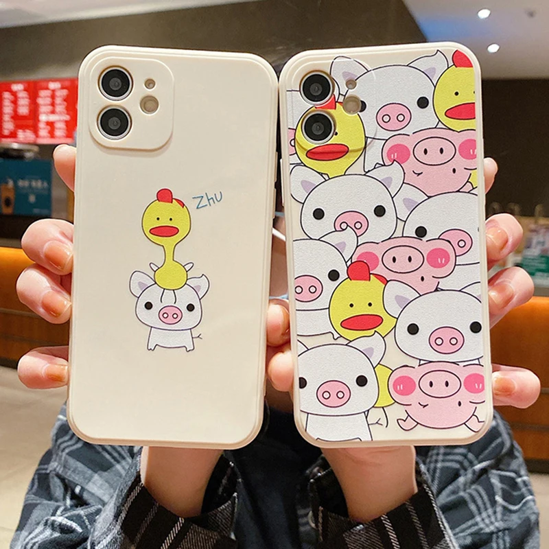 Cute Cartoon Net Red Duck Phone Case For Apple iPhone 11 12 13 Pro 12 13 Mini X XR XS Max 6 6S 7 8 Plus Silicon Cover Smartphone
Cute Cartoon Net Red Duck Phone Case For Apple iPhone 11 12 13 Pro 12 13 Mini X XR XS Max 6 6S 7 8 Plus Silicon Cover Smartphone