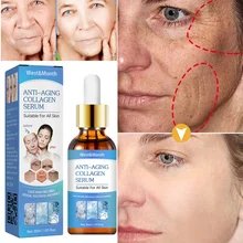 Wrinkle Remove Face Serum Collagen Instant Facial Wrinkles Eliminator Reduces Fine Lines Anti-Aging Tighten Skin Care Cosmetics