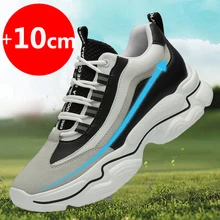2023 Men Elevator Shoes Heightening Shoes Height Increased 10cm Shoes Insoles 8CM Man Sport Height Increasing Shoes Men