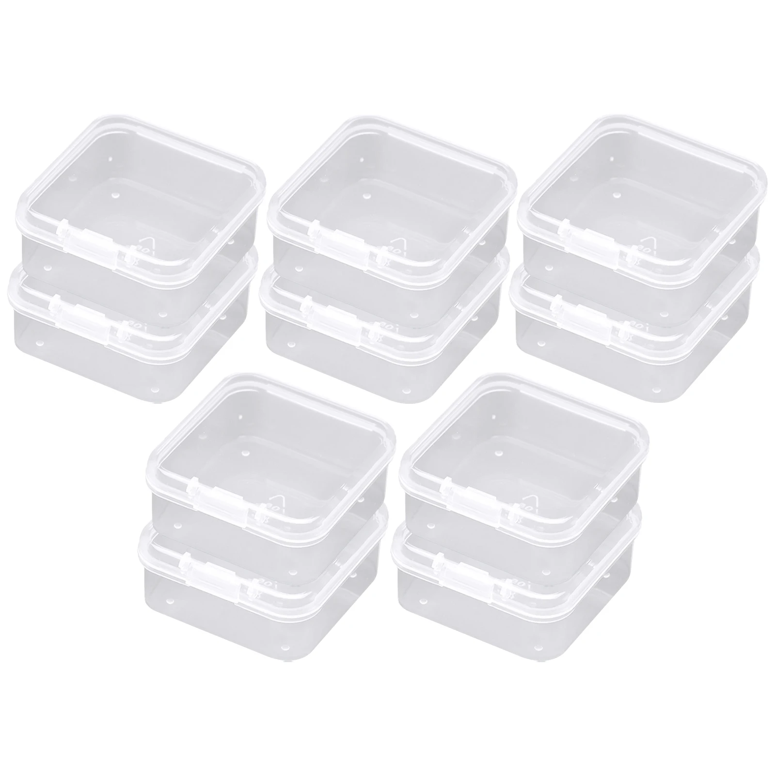 10pcs Storage Box Durable Earring Beads Collection PP Plastic Ring Mini Case Multifunctional Bait Square Transparent Home Office 
10pcs Storage Box Durable Earring Beads Collection PP Plastic Ring Mini Case Multifunctional Bait Square Transparent Home Office