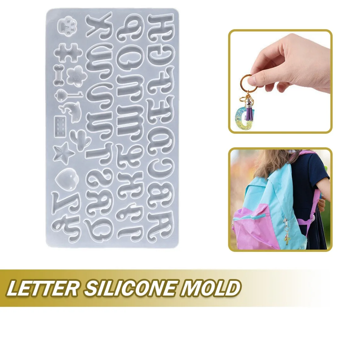 1pc Silicone Letter Keychain Mold Alphabet Resin Epoxy Molud Earing Bracelet Jewelry Pendant Casting Moulds DIY Handmade Gift
1pc Silicone Letter Keychain Mold Alphabet Resin Epoxy Molud Earing Bracelet Jewelry Pendant Casting Moulds DIY Handmade Gift