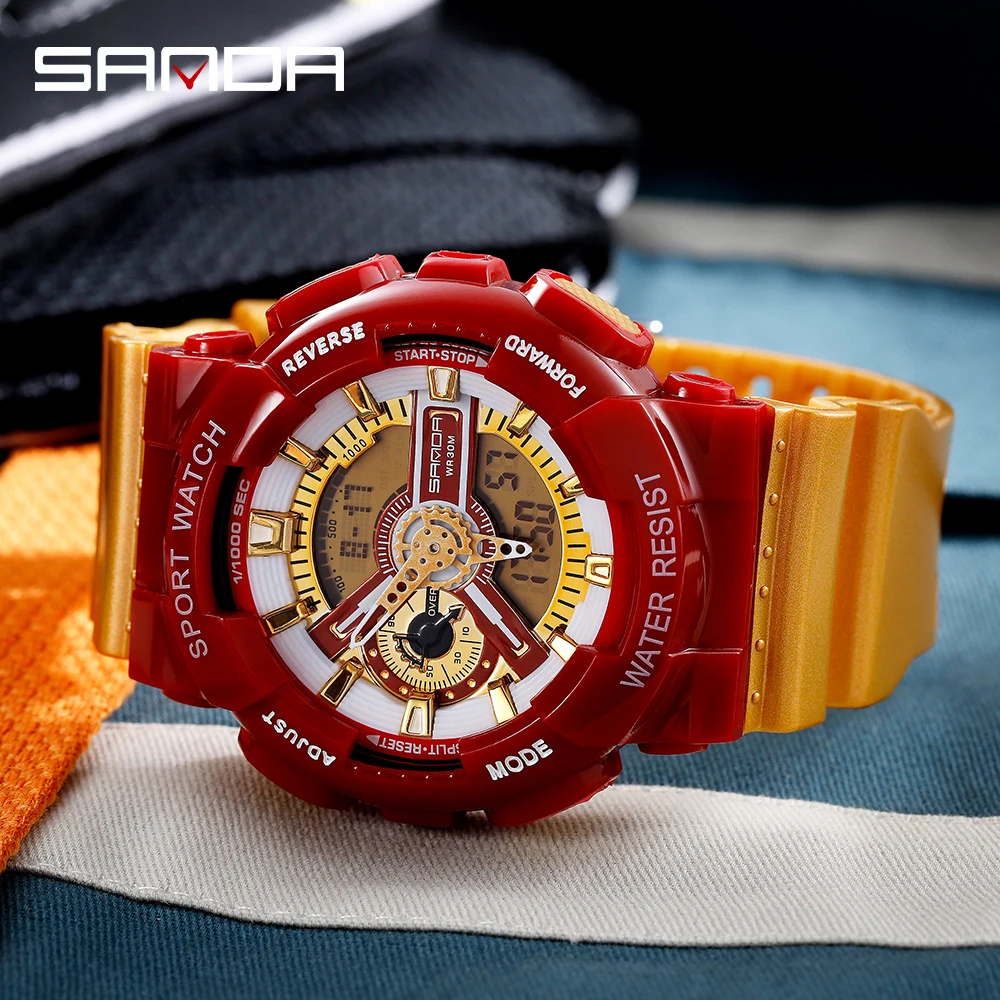 SANDA G Style Men's Watch Top Brand Luxury LED Digital Watch Men Fashion Waterproof Sports Watch Male Clock Relogio Masculino
SANDA G Style Men's Watch Top Brand Luxury LED Digital Watch Men Fashion Waterproof Sports Watch Male Clock Relogio Masculino