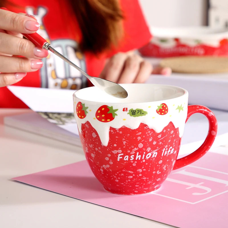 Ceramic cup home water cup milk mug breakfast cup creative personality trend cute oat coffee cup
Ceramic cup home water cup milk mug breakfast cup creative personality trend cute oat coffee cup